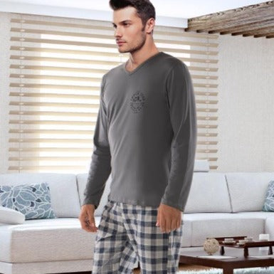 Cotton Long-sleeved  Pyjamas Suit