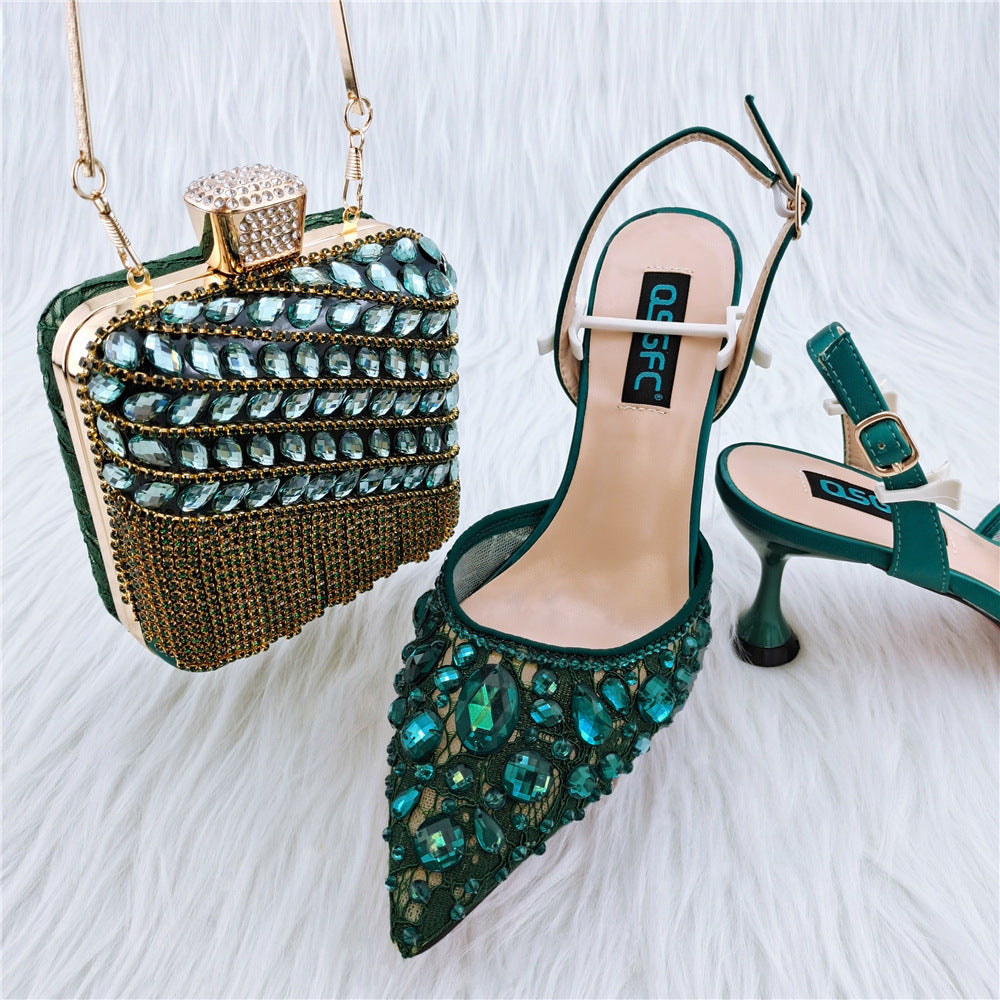 Glamorous Party Essentials: Sparkling Sandals and Diamond Bags