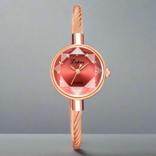 Stylish Gradient Watch: A Fashion-Forward Quartz Timepiece for Women