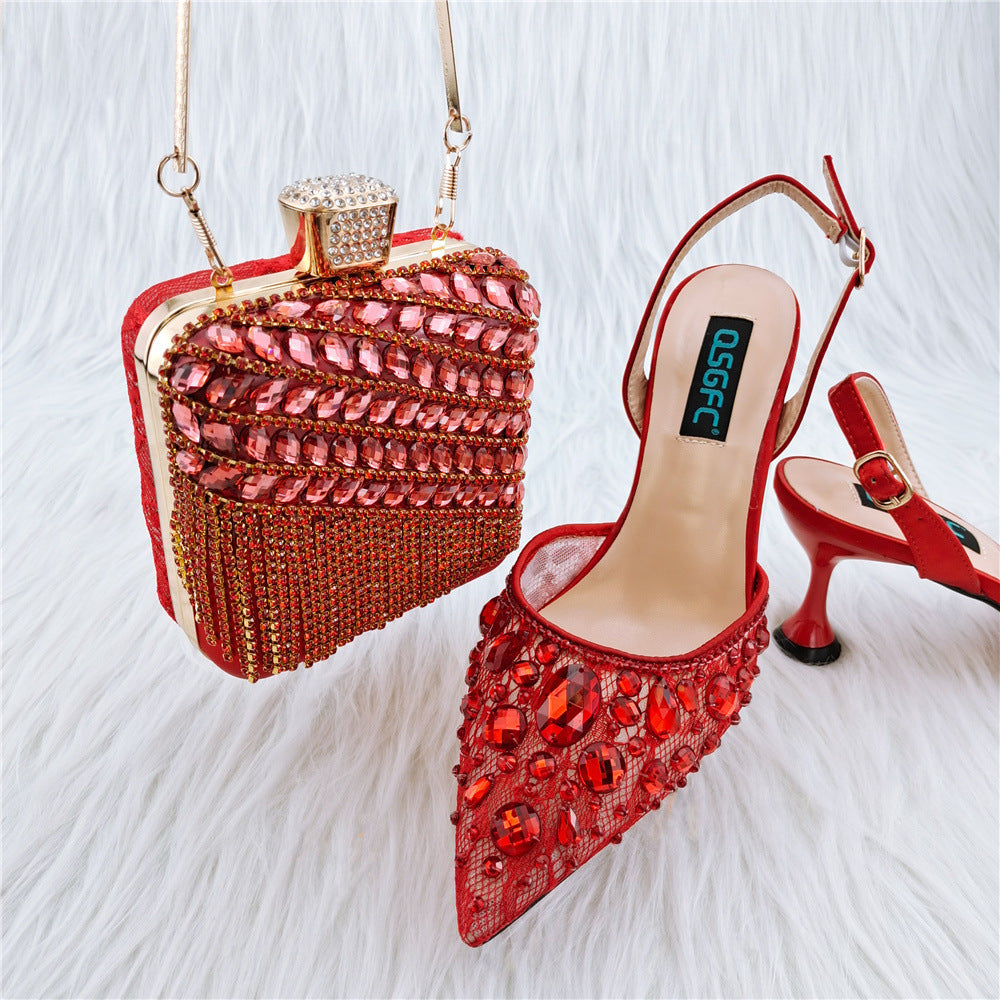 Glamorous Party Essentials: Sparkling Sandals and Diamond Bags