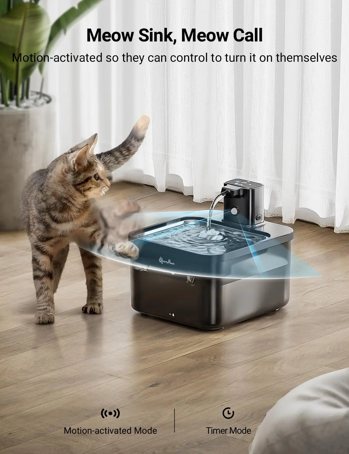 DownyPow™ Cats & Dogs Automatic Stainless Steel Drinking Water Fountain