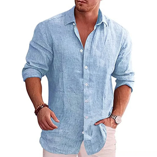 Cotton Linen Long Sleeve Shirt