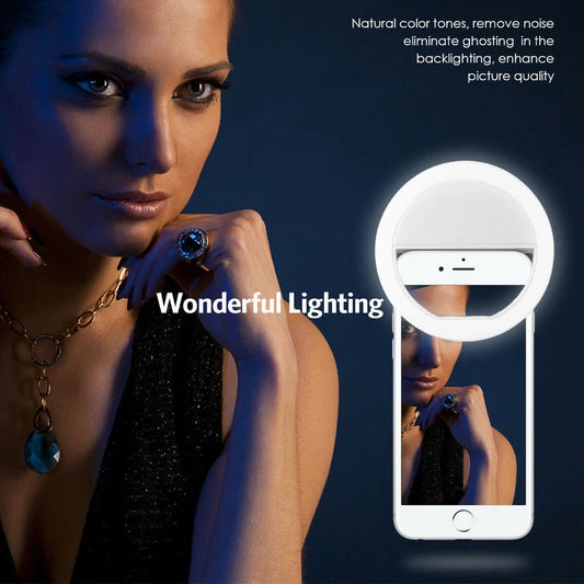 Luminous Selfie Ring Light with USB Charging