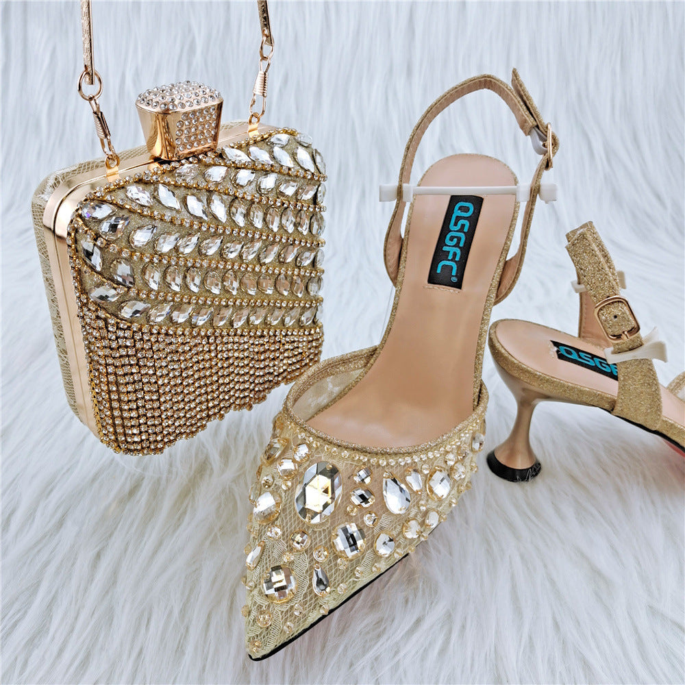 Glamorous Party Essentials: Sparkling Sandals and Diamond Bags