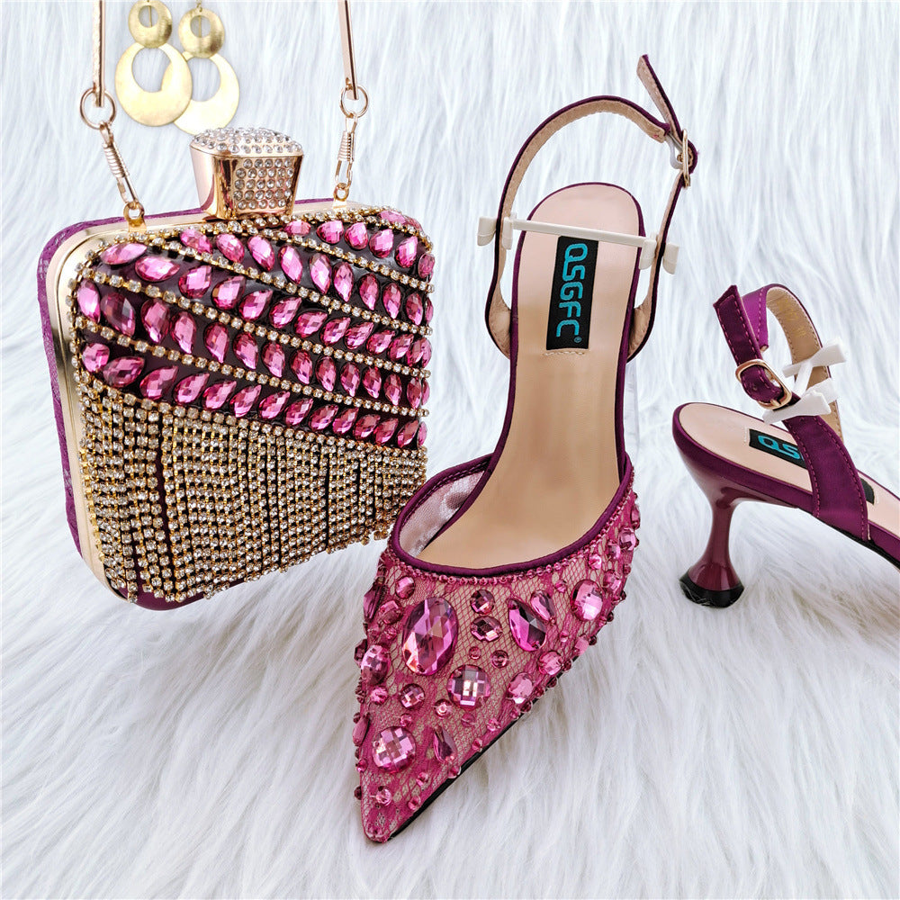 Glamorous Party Essentials: Sparkling Sandals and Diamond Bags